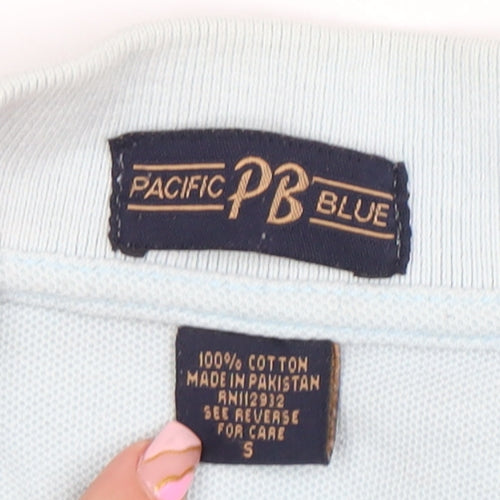 Pacific Blue Men's Light Blue Orlando FL Embroidered Polo Shirt Size S