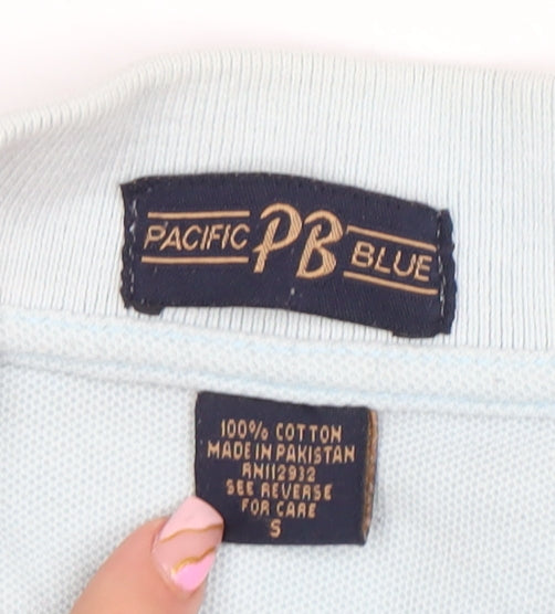 Pacific Blue Men's Light Blue Orlando FL Embroidered Polo Shirt Size S