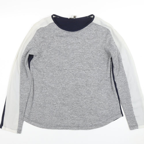 Apricot Womens Multicoloured Long Sleeve Colourblock Jersey T-Shirt Size S