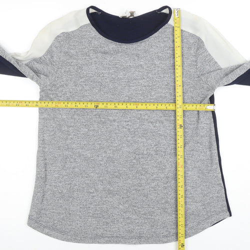 Apricot Womens Multicoloured Long Sleeve Colourblock Jersey T-Shirt Size S