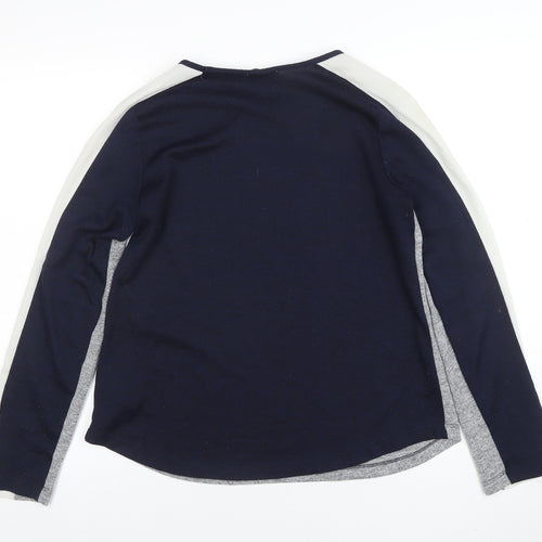 Apricot Womens Multicoloured Long Sleeve Colourblock Jersey T-Shirt Size S