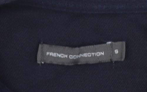 French Connection Men's Blue 1/2 Zip Cotton Sweatshirt Size S