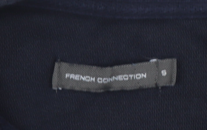 French Connection Men's Blue 1/2 Zip Cotton Sweatshirt Size S