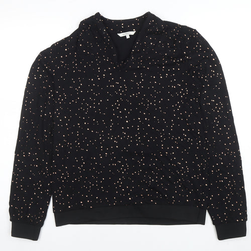 Sandwich Women Black Polka Dot Long Sleeve Tunic Blouse Size S
