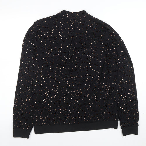 Sandwich Women Black Polka Dot Long Sleeve Tunic Blouse Size S