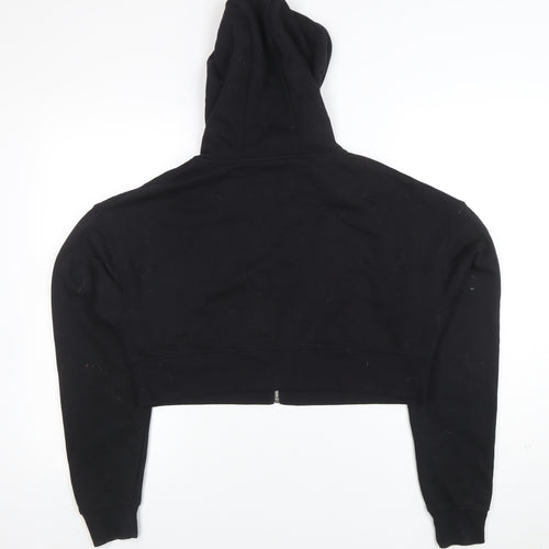 NBA Los Angeles Lakers Black Cropped Full Zip Hoodie Women S