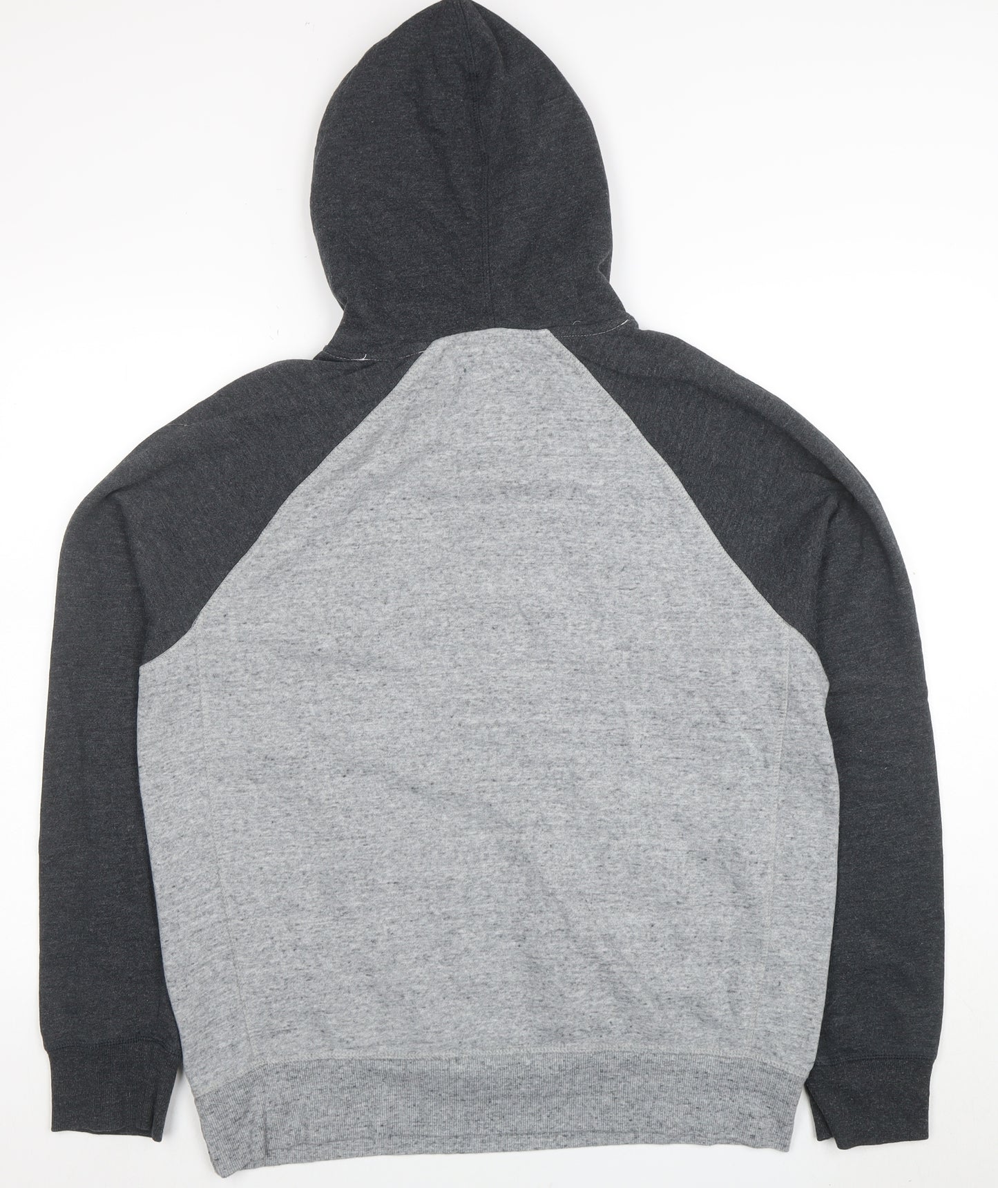 CampusCrew Mens Grey Hoodie Waldorf Warriors L Pullover Cotton Blend