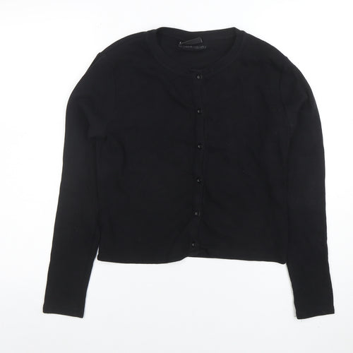 Closure LDN Women's Black Size 12 Button-Up Long Sleeve Top