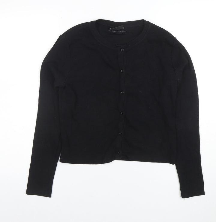 Closure LDN Women's Black Size 12 Button-Up Long Sleeve Top