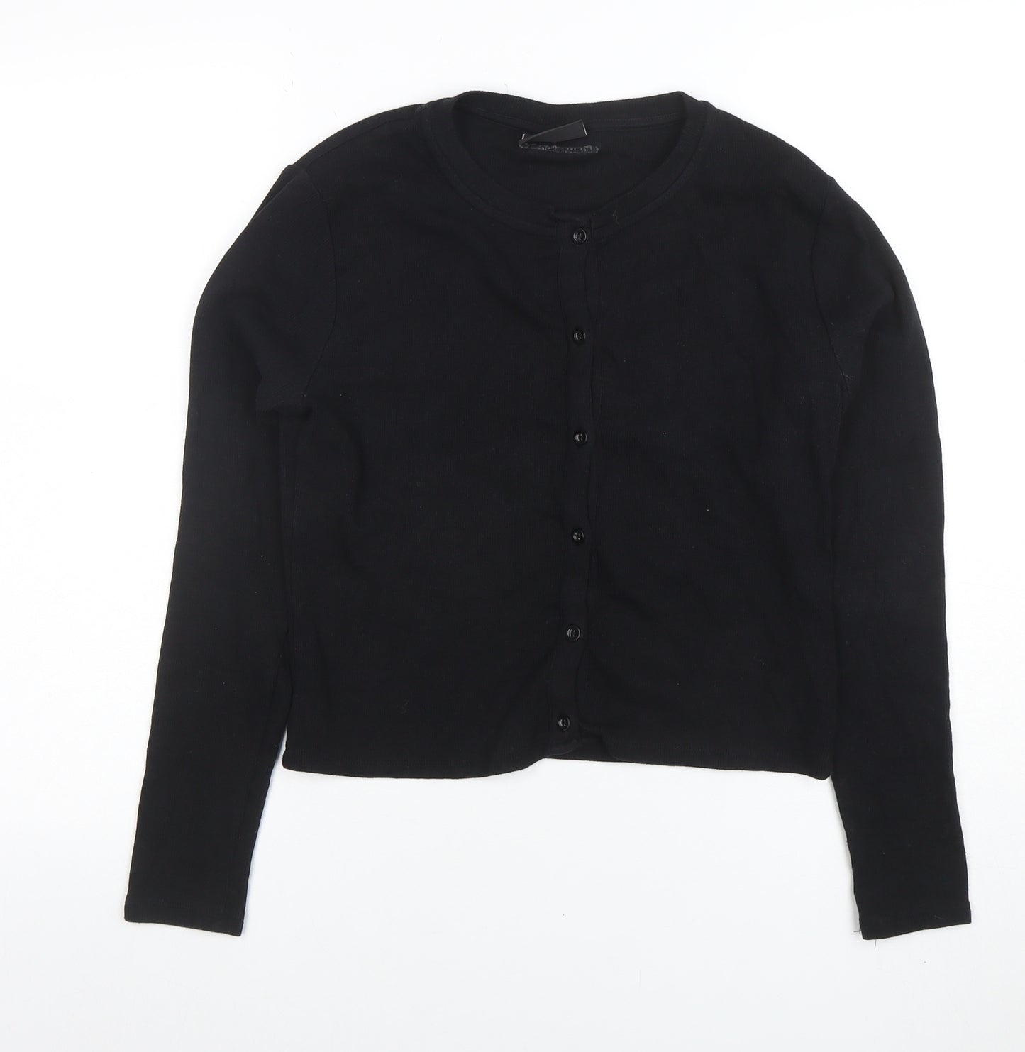 Closure LDN Women's Black Size 12 Button-Up Long Sleeve Top
