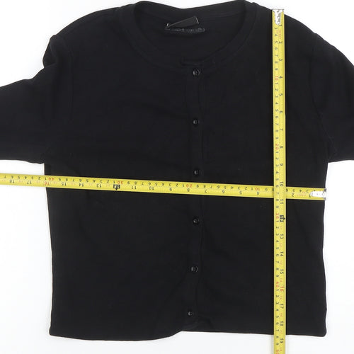 Closure LDN Women's Black Size 12 Button-Up Long Sleeve Top