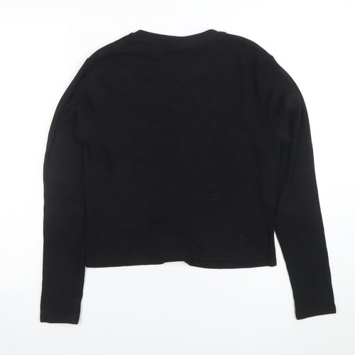 Closure LDN Women's Black Size 12 Button-Up Long Sleeve Top