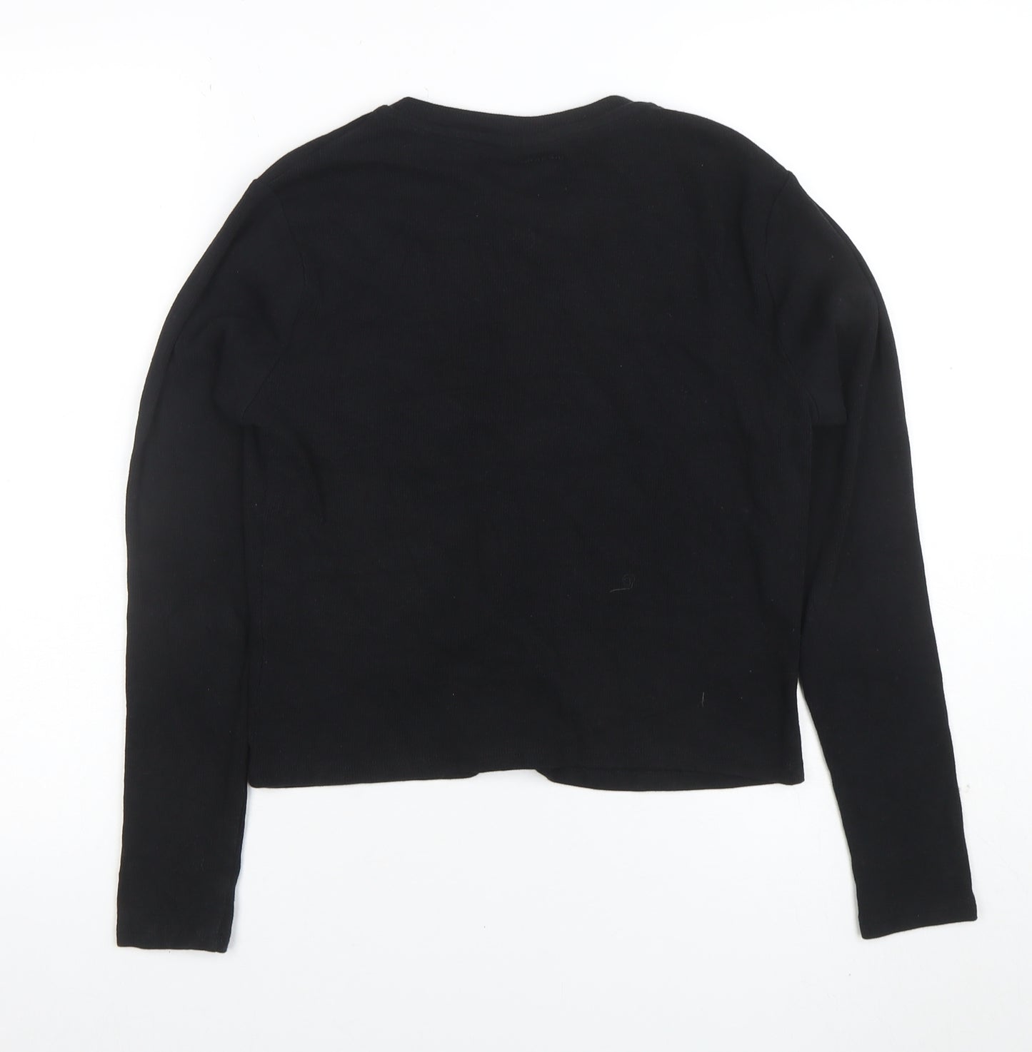 Closure LDN Women's Black Size 12 Button-Up Long Sleeve Top