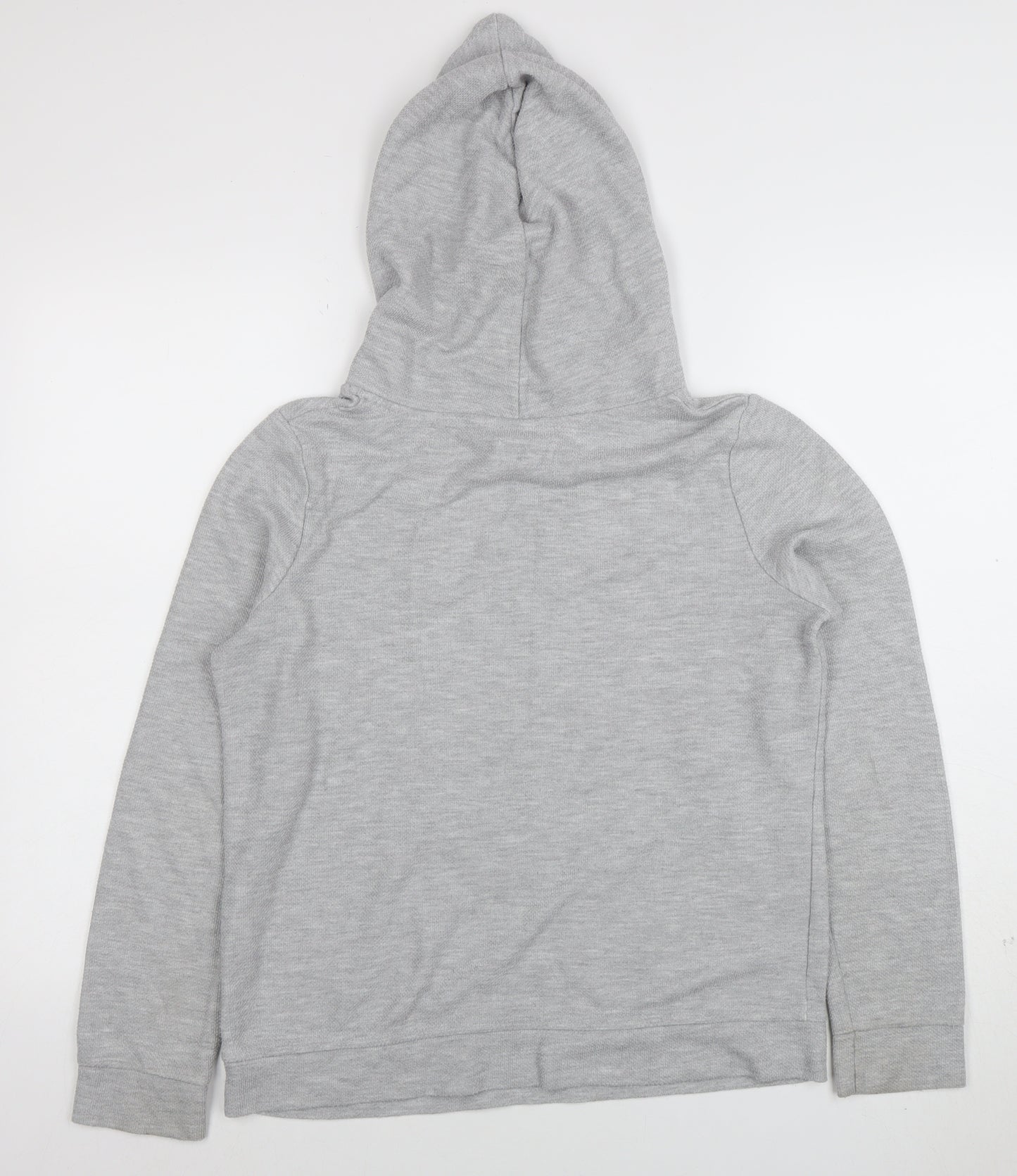 FatFace Women Grey Marl Pullover Hoodie UK 10 Cotton Blend