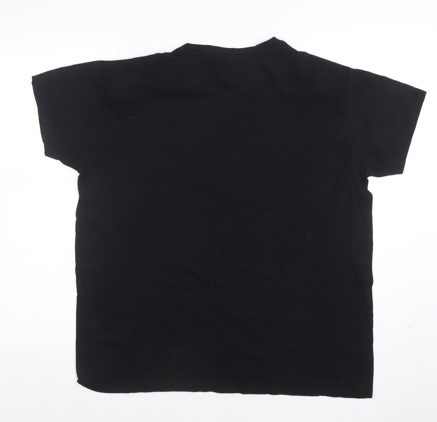 SOL'S Mens Black Achilles Corfu Graphic Print Cotton T-Shirt L