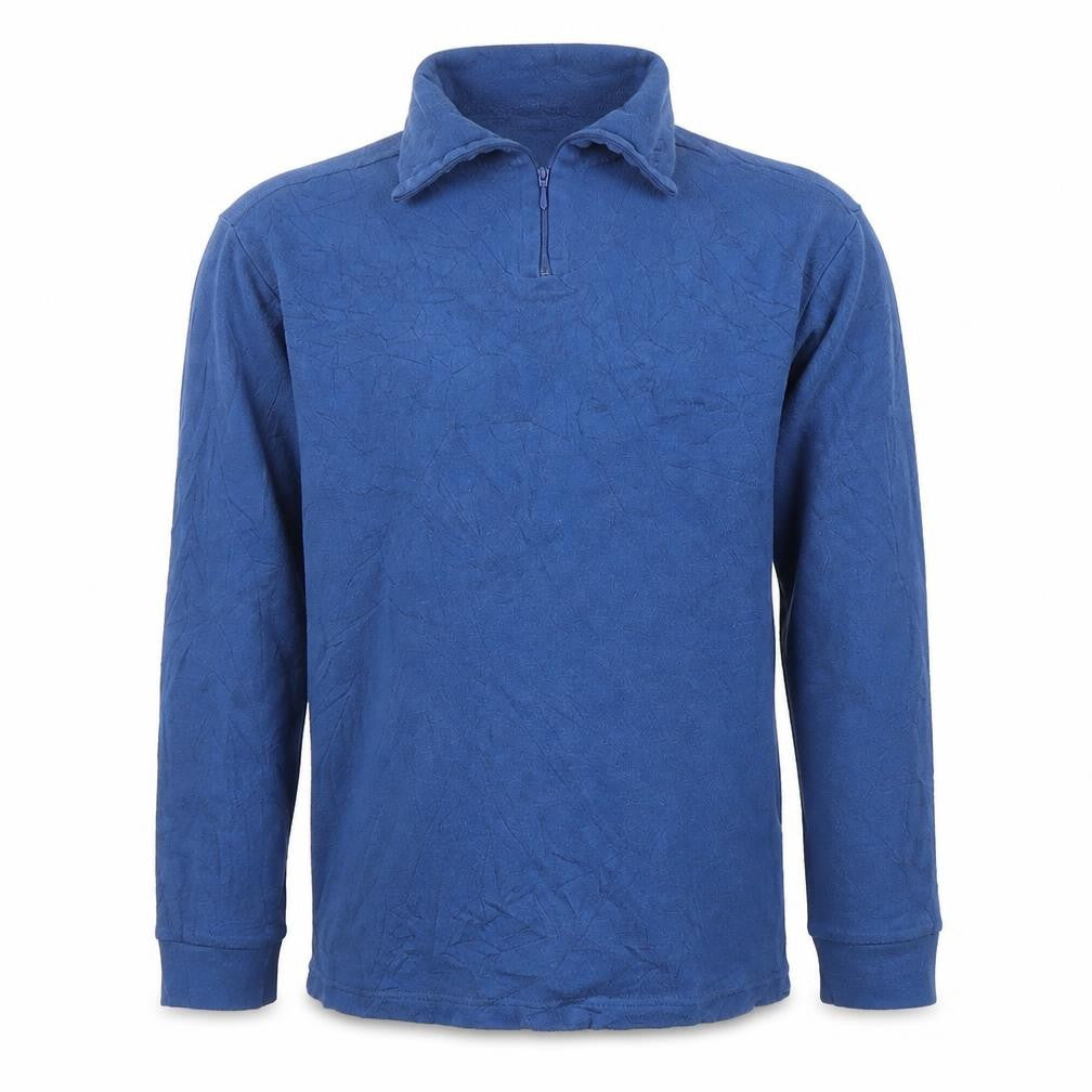 Trespass Boys Blue 15-16 Years 1/4 Zip Hoodie - 100% Cotton Long Sleeve