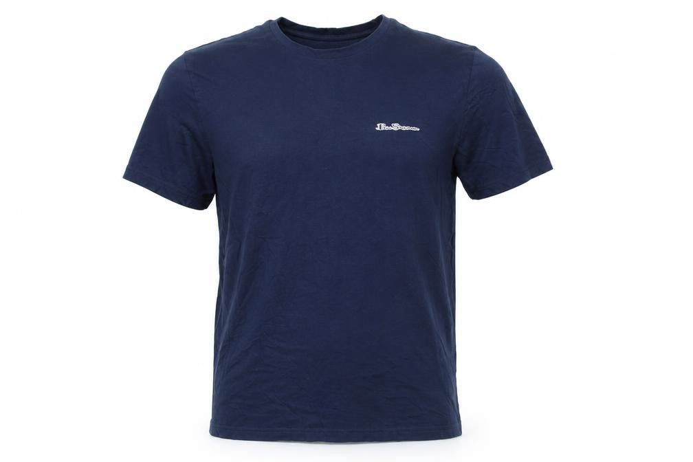 Ben Sherman Men's Blue Small Crew Neck Cotton T-Shirt