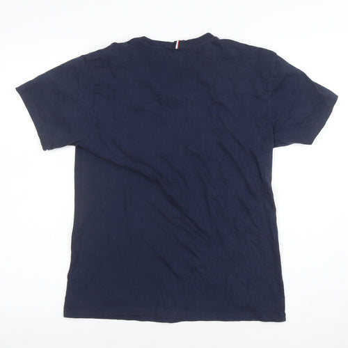Ben Sherman Men's Blue Small Crew Neck Cotton T-Shirt