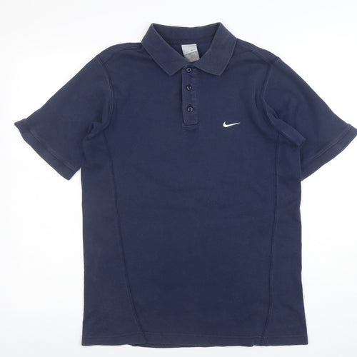 Nike Men's Blue Short Sleeve Cotton Polo Shirt Size S