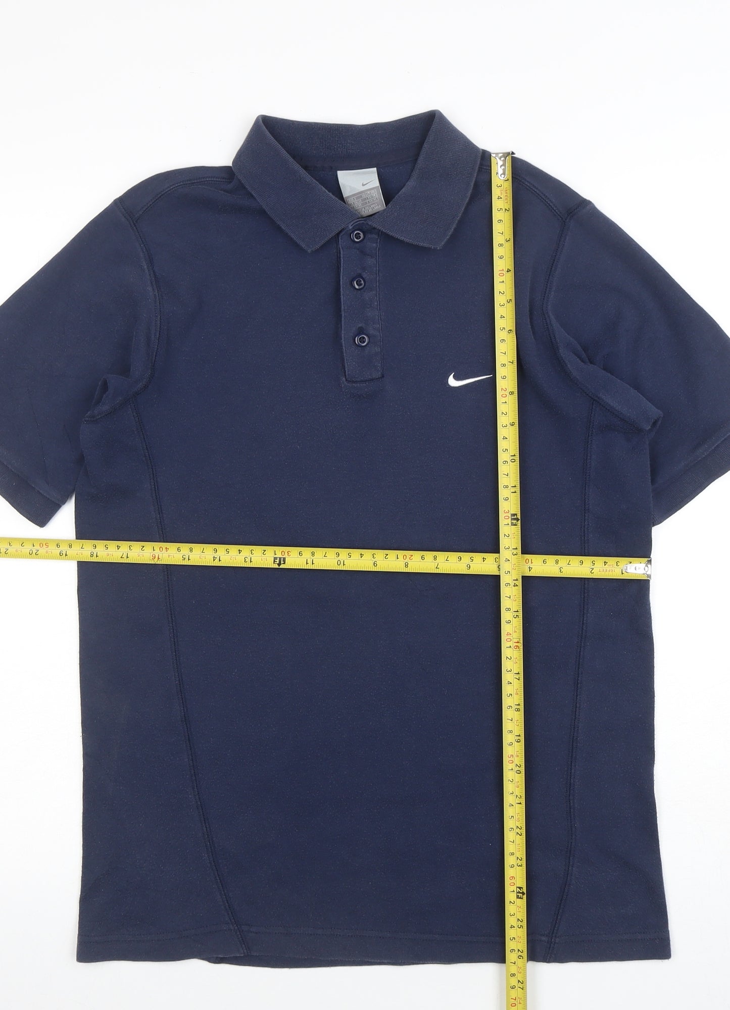 Nike Men's Blue Short Sleeve Cotton Polo Shirt Size S