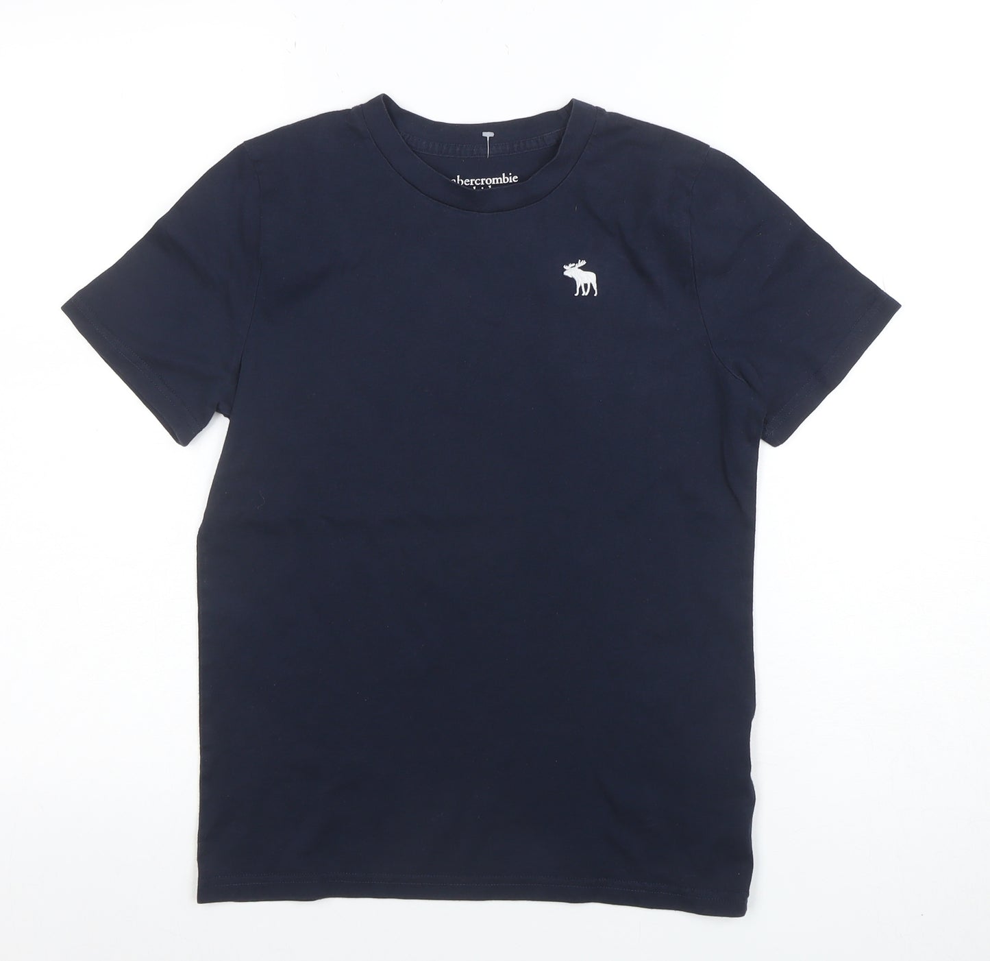 Abercrombie Kids Boys Blue 13-14 Years Cotton Logo Short Sleeve T-Shirt