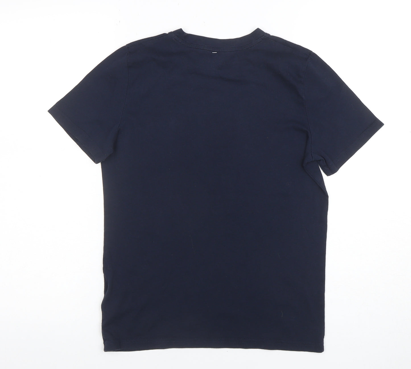 Abercrombie Kids Boys Blue 13-14 Years Cotton Logo Short Sleeve T-Shirt