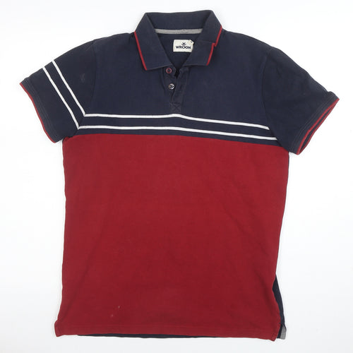 WROGN Men's Multicoloured Slim Fit Cotton Polo Shirt M