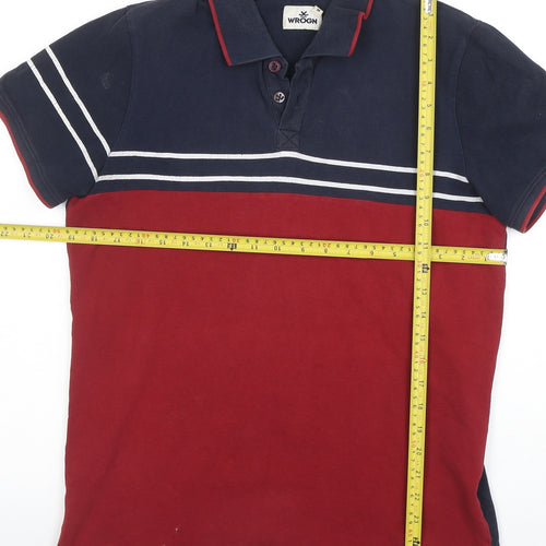 WROGN Men's Multicoloured Slim Fit Cotton Polo Shirt M