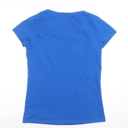 Stella Stanley Womens Blue Medium 'You Planet' Space Graphic T-Shirt