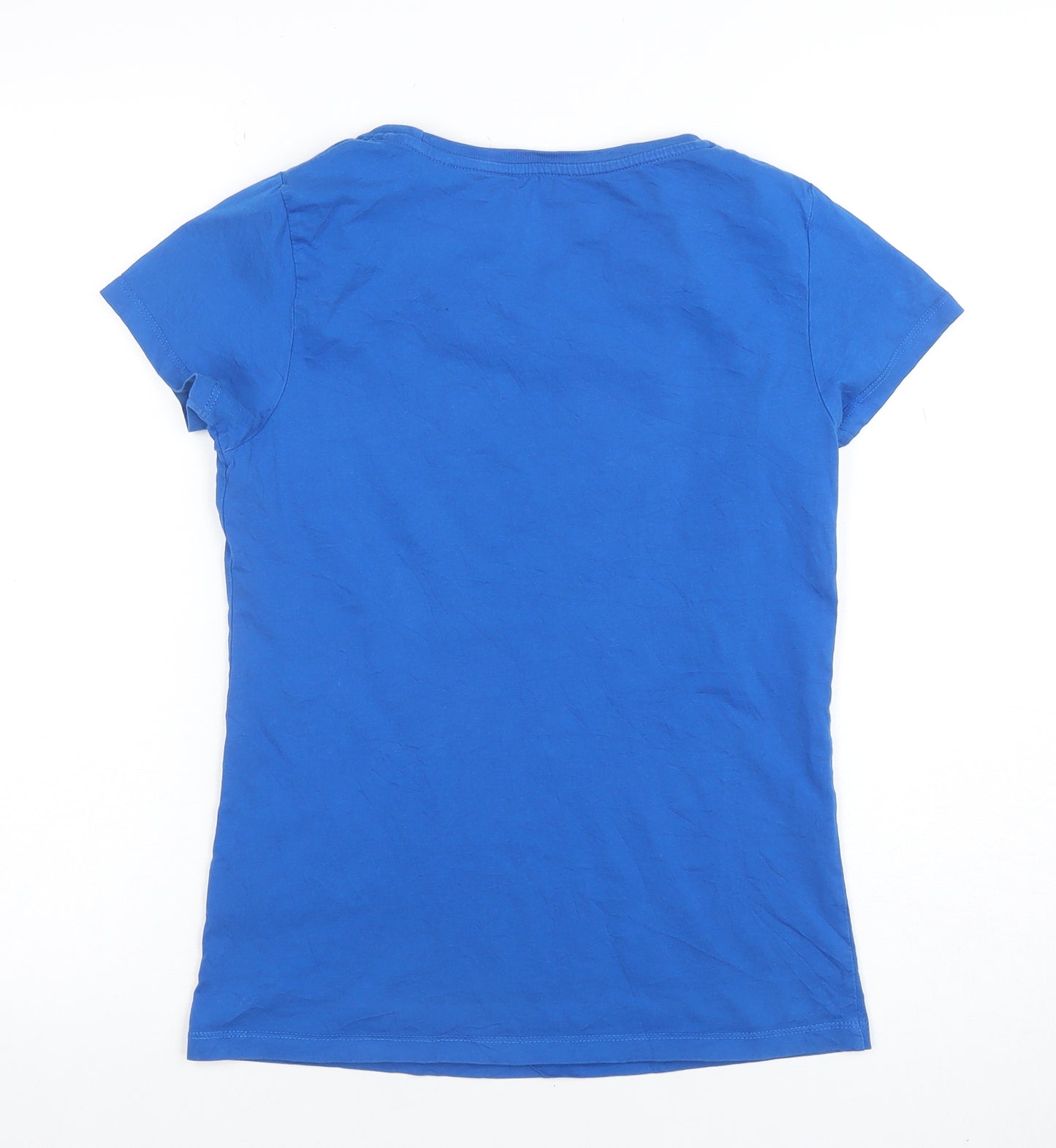 Stella Stanley Womens Blue Medium 'You Planet' Space Graphic T-Shirt