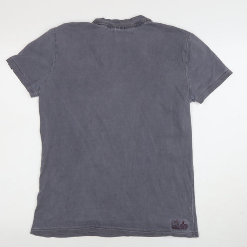 Leone 1947 Men's Grey Boxing Graphic Cotton T-Shirt Size L