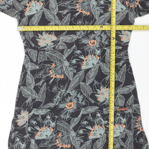 White Stuff Women's Blue Floral Jersey Shift Dress Size 10