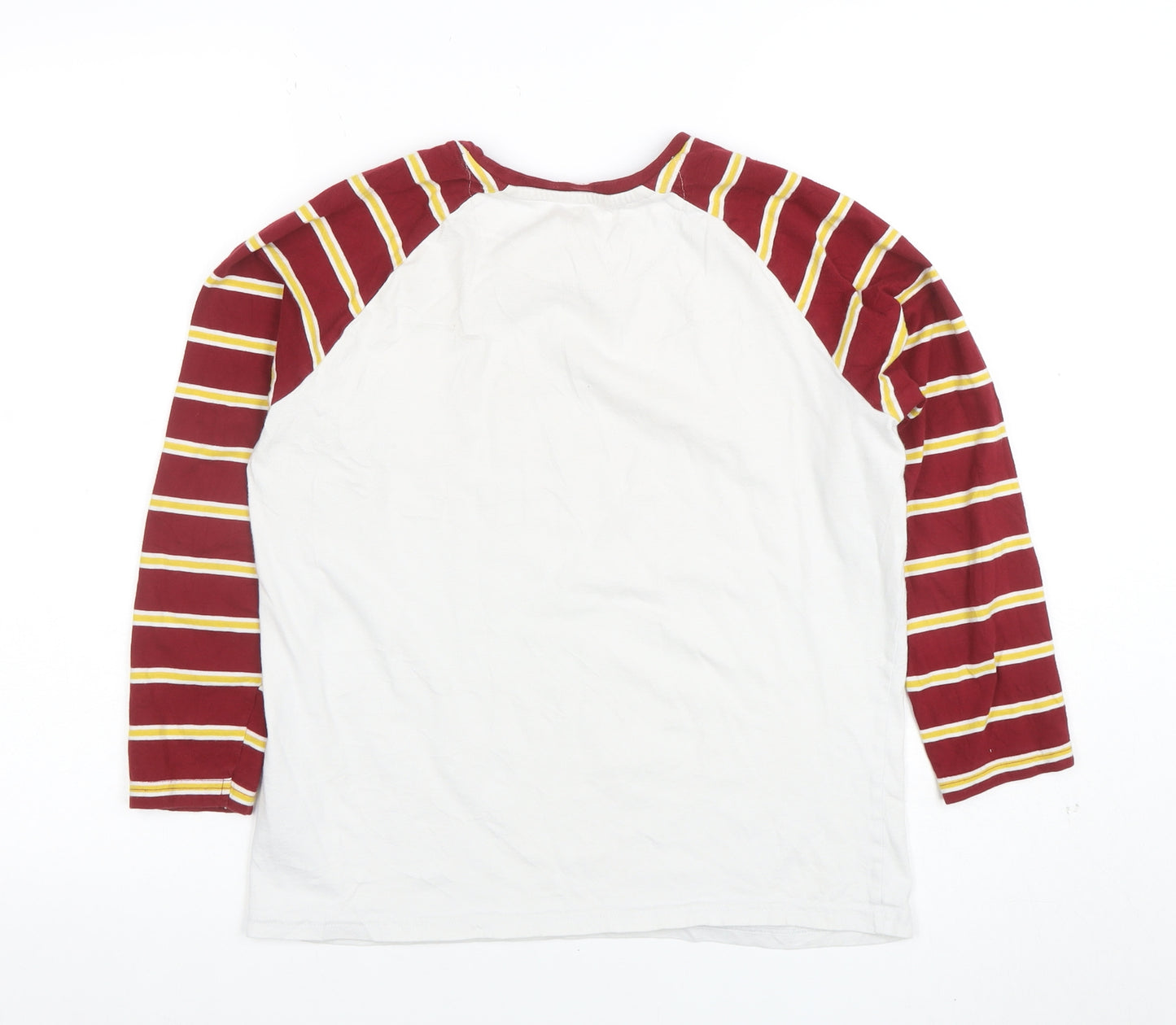Marks and Spencer Boys White Gryffindor Long Sleeve Cotton T-Shirt 13-14 Years