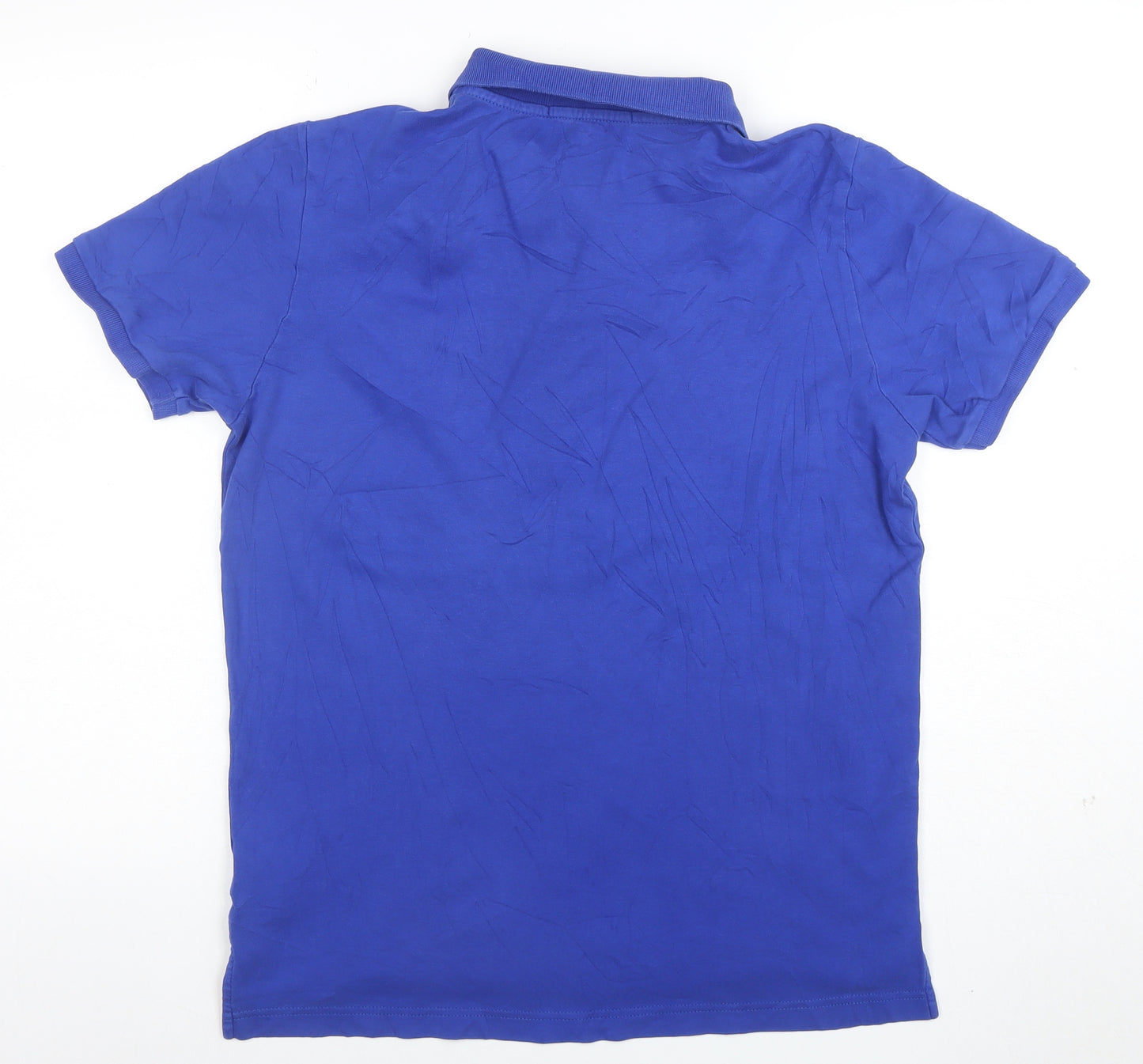 U.S. Polo Assn. Men's Blue Cotton Short Sleeve Polo Shirt Size S