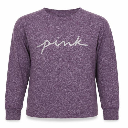 Victoria’s Secret PINK Womens Purple Long Sleeve Jersey Top Size XS