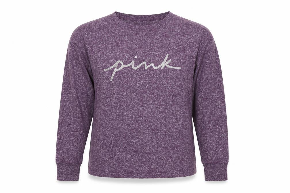 Victoria’s Secret PINK Womens Purple Long Sleeve Jersey Top Size XS