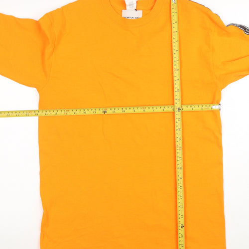 MKI MIYUKI ZOKU Men’s Orange Long Sleeve Crew Neck T-Shirt M