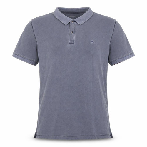 Jack & Jones Mens Blue 2XL Cotton Polo Shirt