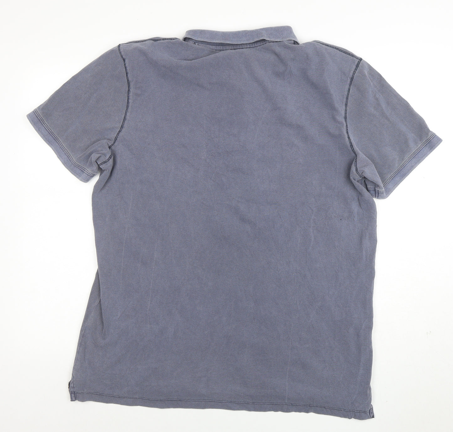 Jack & Jones Mens Blue 2XL Cotton Polo Shirt