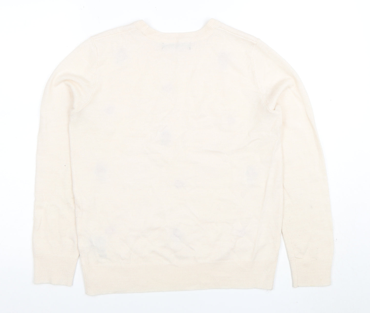 Marks and Spencer Women’s Ivory Embroidered Bird Jumper Size S