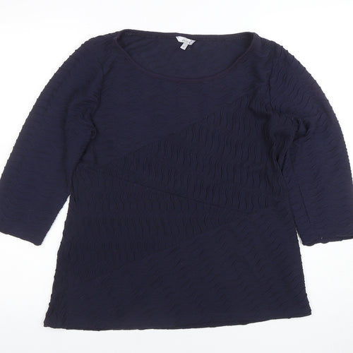 Marks and Spencer Women’s Blue 3/4 Sleeve Tunic Blouse UK 16