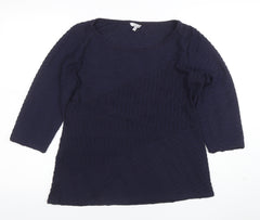 Marks and Spencer Women’s Blue 3/4 Sleeve Tunic Blouse UK 16