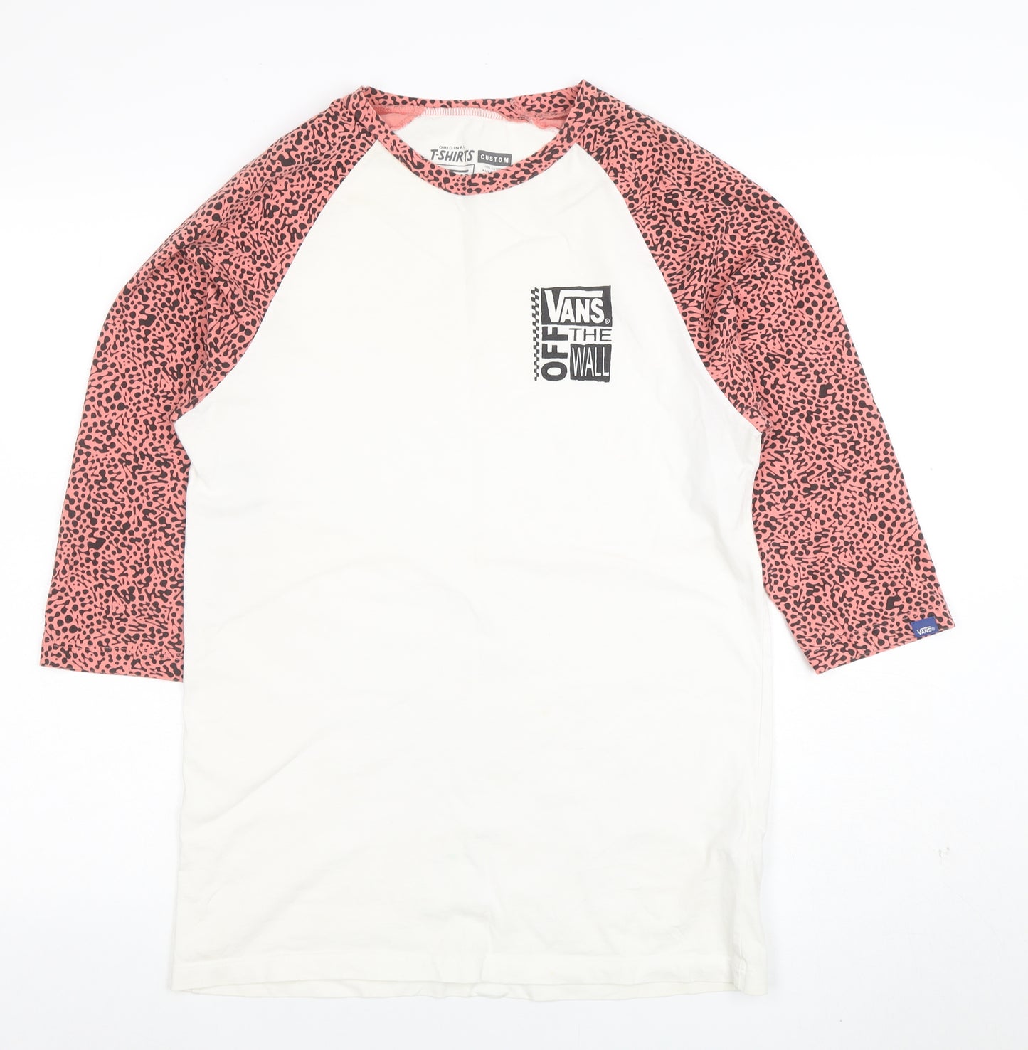 Vans Womens Multicoloured Raglan Sleeve T-Shirt Medium