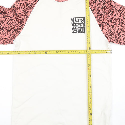 Vans Womens Multicoloured Raglan Sleeve T-Shirt Medium