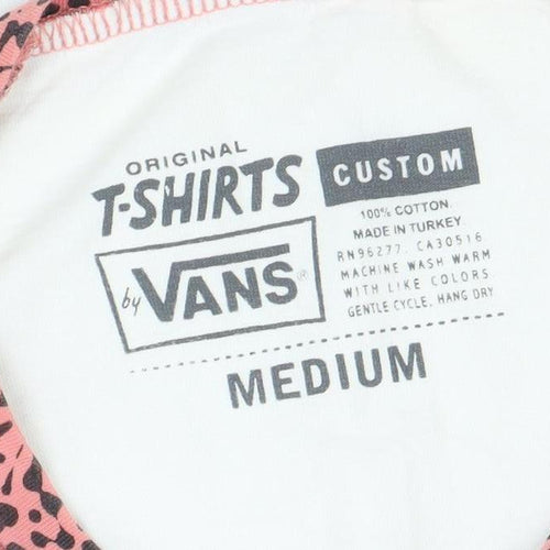 Vans Womens Multicoloured Raglan Sleeve T-Shirt Medium