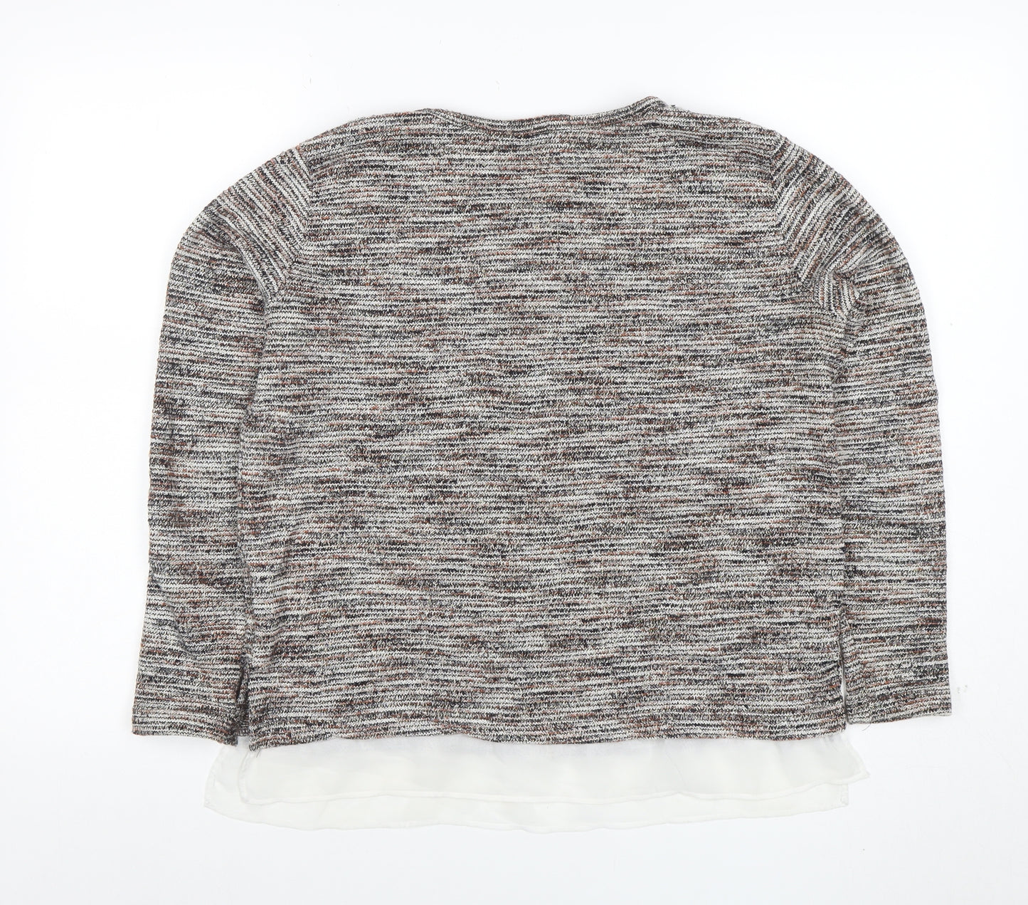 Pull&Bear Women's Multicoloured Knit Pullover Jumper Size 8