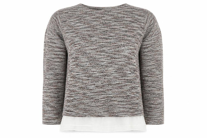 Pull&Bear Women's Multicoloured Knit Pullover Jumper Size 8
