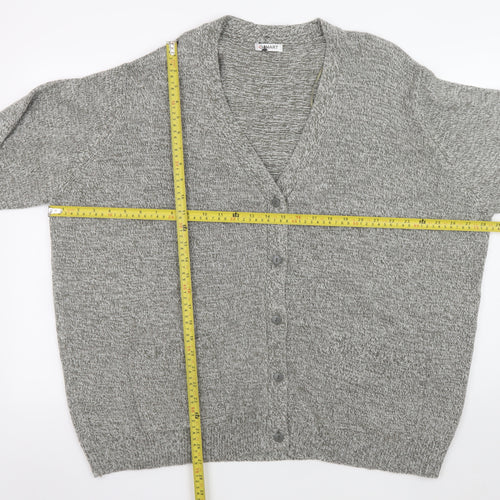Damart Men's Grey 2XL Knit Button Cardigan Jumper