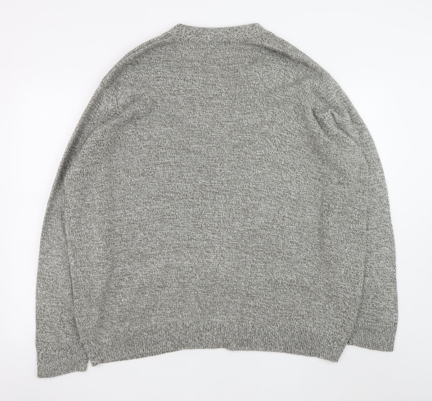 Damart Men's Grey 2XL Knit Button Cardigan Jumper