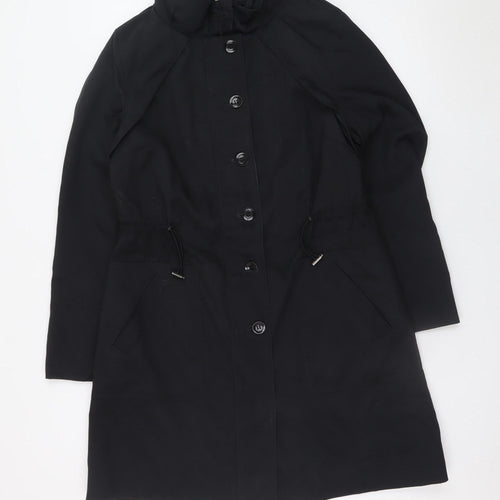 Marks and Spencer Women's Black Long Trench Coat UK 12